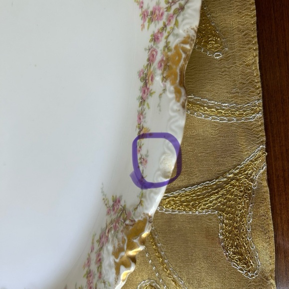 Antique Haviland Limoges, Schleiger 145 Large Platter, Collectible, French - Picture 8 of 15